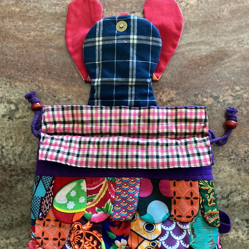 NWOT Handcrafted Drawstring Backpack - Picture 6 of 8